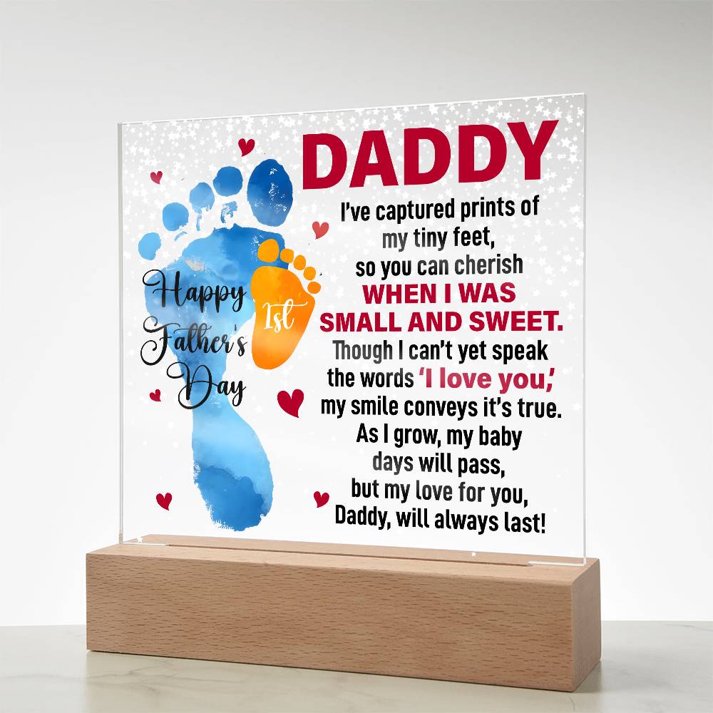 When I Was Small and Sweet - Acrylic Square ShineOn Fulfillment