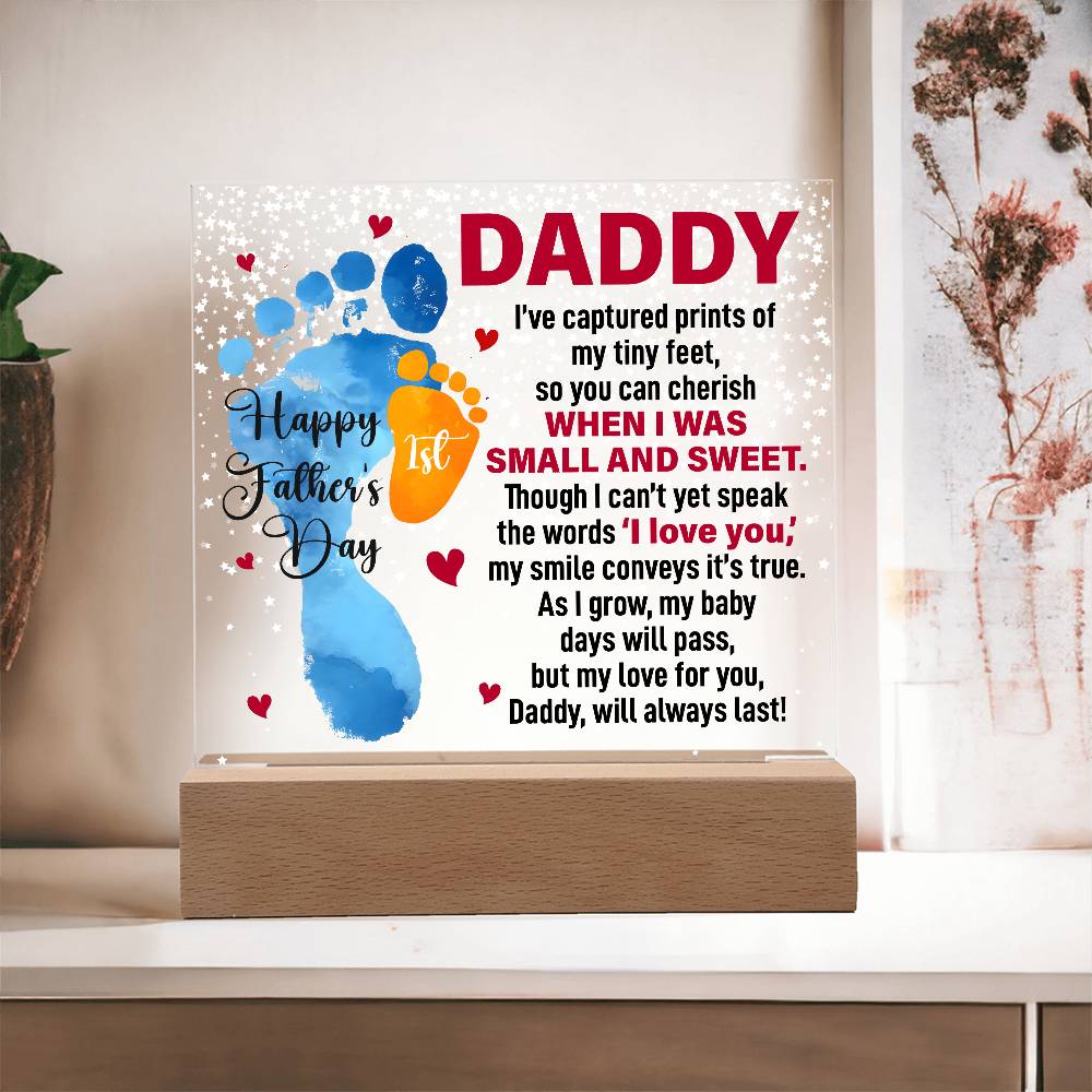 When I Was Small and Sweet - Acrylic Square ShineOn Fulfillment
