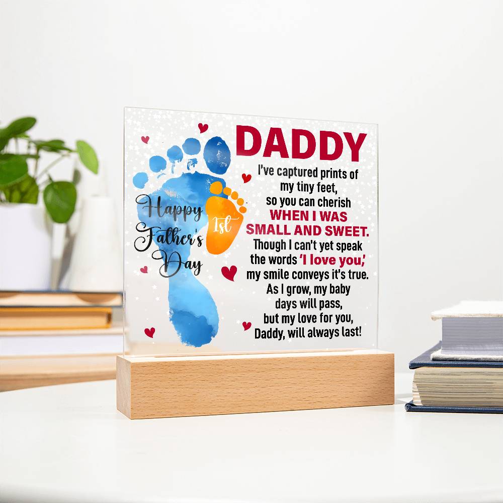When I Was Small and Sweet - Acrylic Square ShineOn Fulfillment