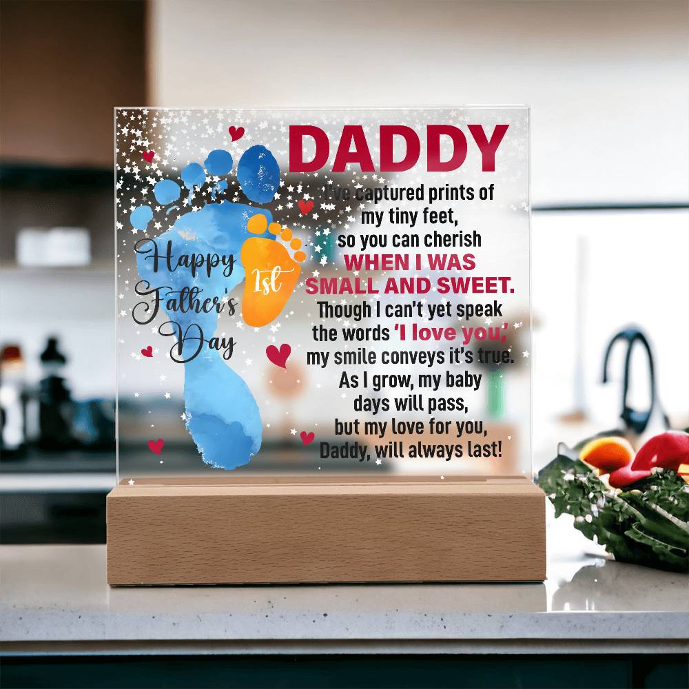 When I Was Small and Sweet - Acrylic Square ShineOn Fulfillment