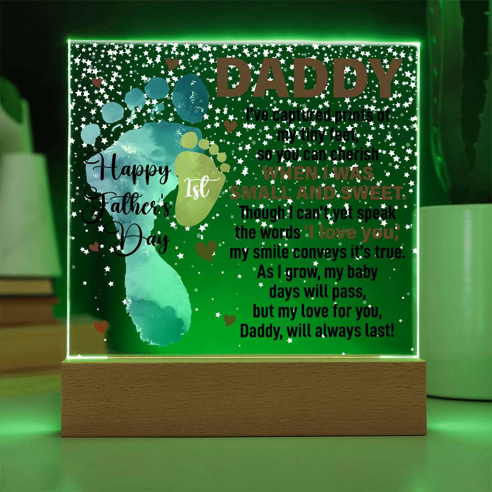 When I Was Small and Sweet - Acrylic Square ShineOn Fulfillment