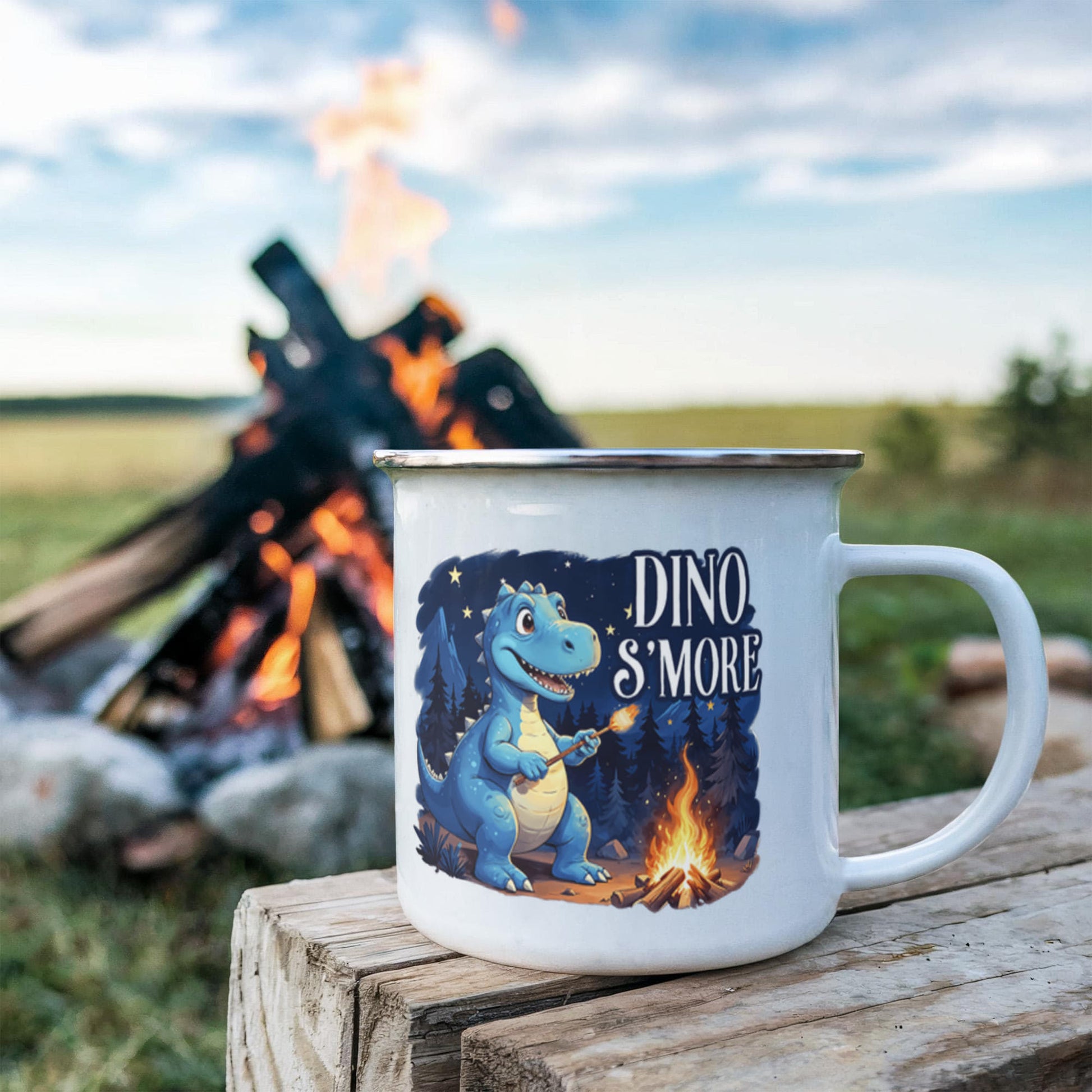 Dino Smores - Camping Mug ShineOn Fulfillment