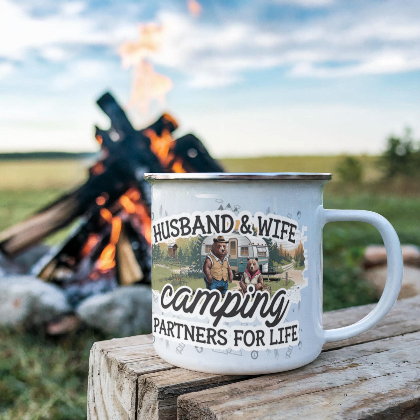Camping Partners For Life - Camping Mug ShineOn Fulfillment