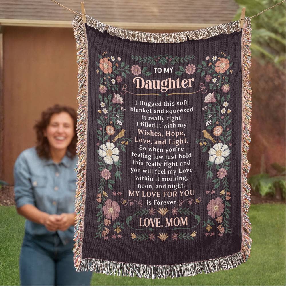 To My Daughter - Heirloom Blanket ShineOn Fulfillment