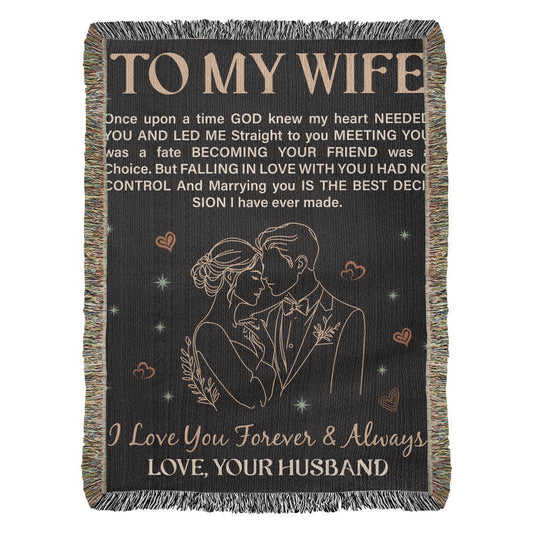 To My Wife - Heirloom Blanket ShineOn Fulfillment
