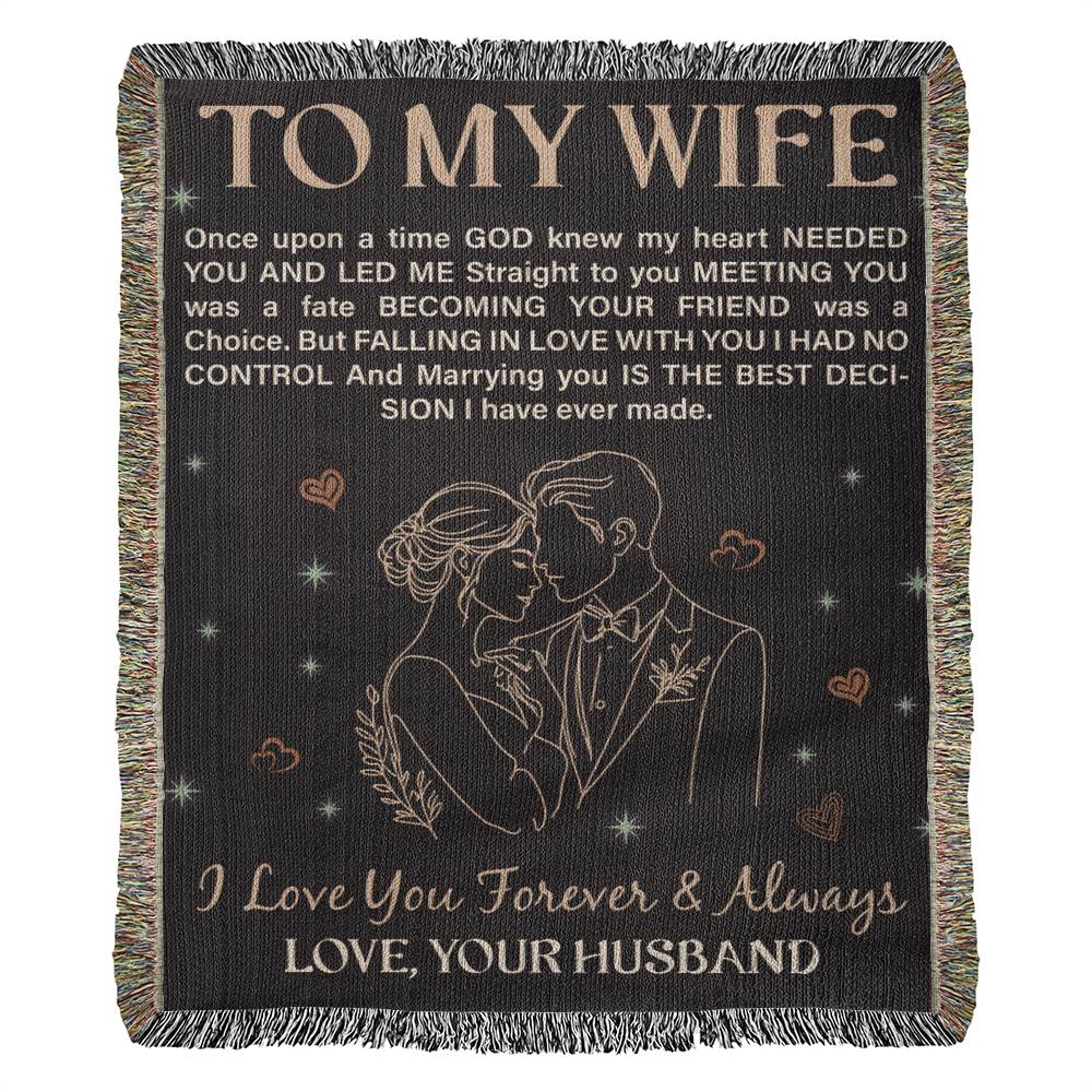 To My Wife - Heirloom Blanket ShineOn Fulfillment