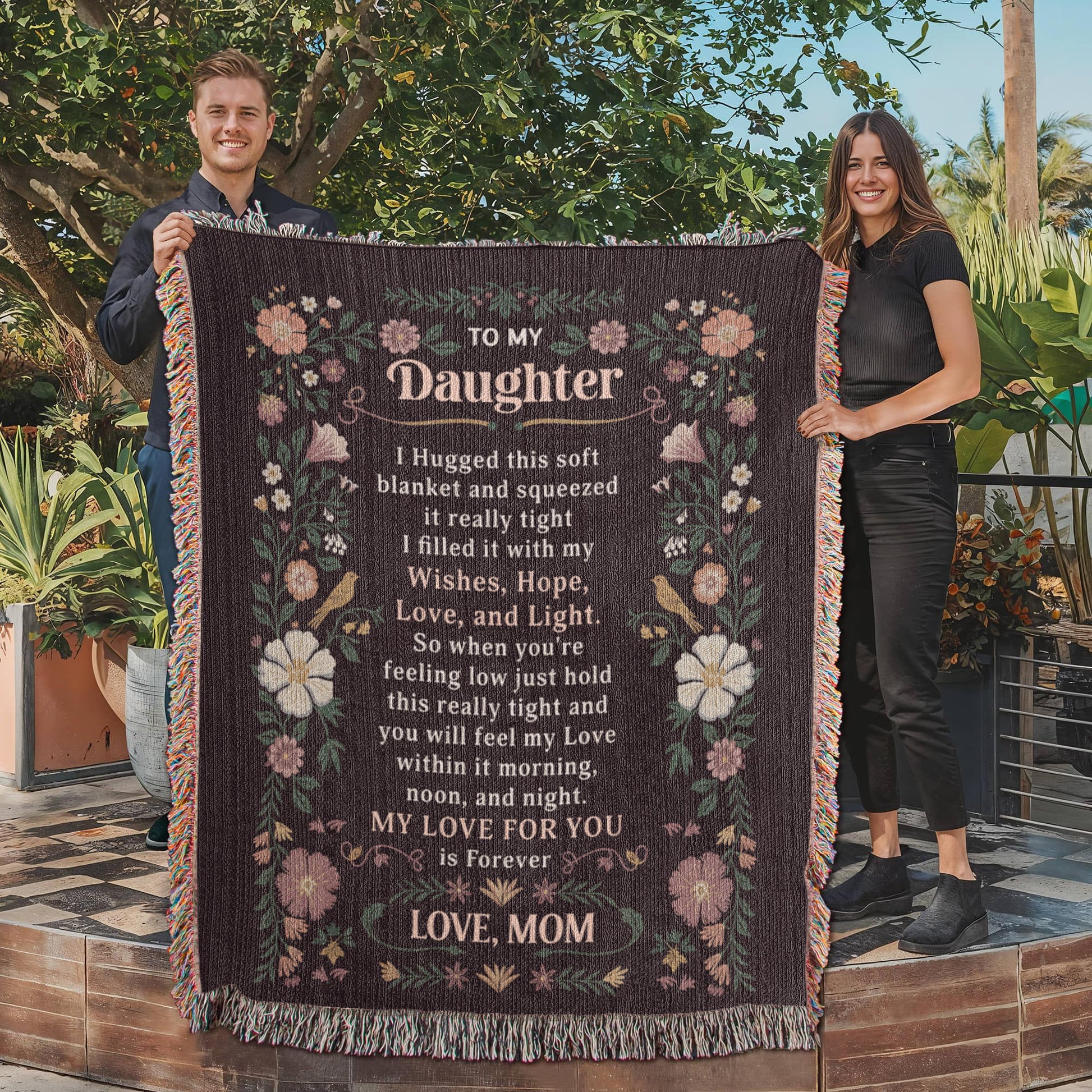 To My Daughter - Heirloom Blanket ShineOn Fulfillment