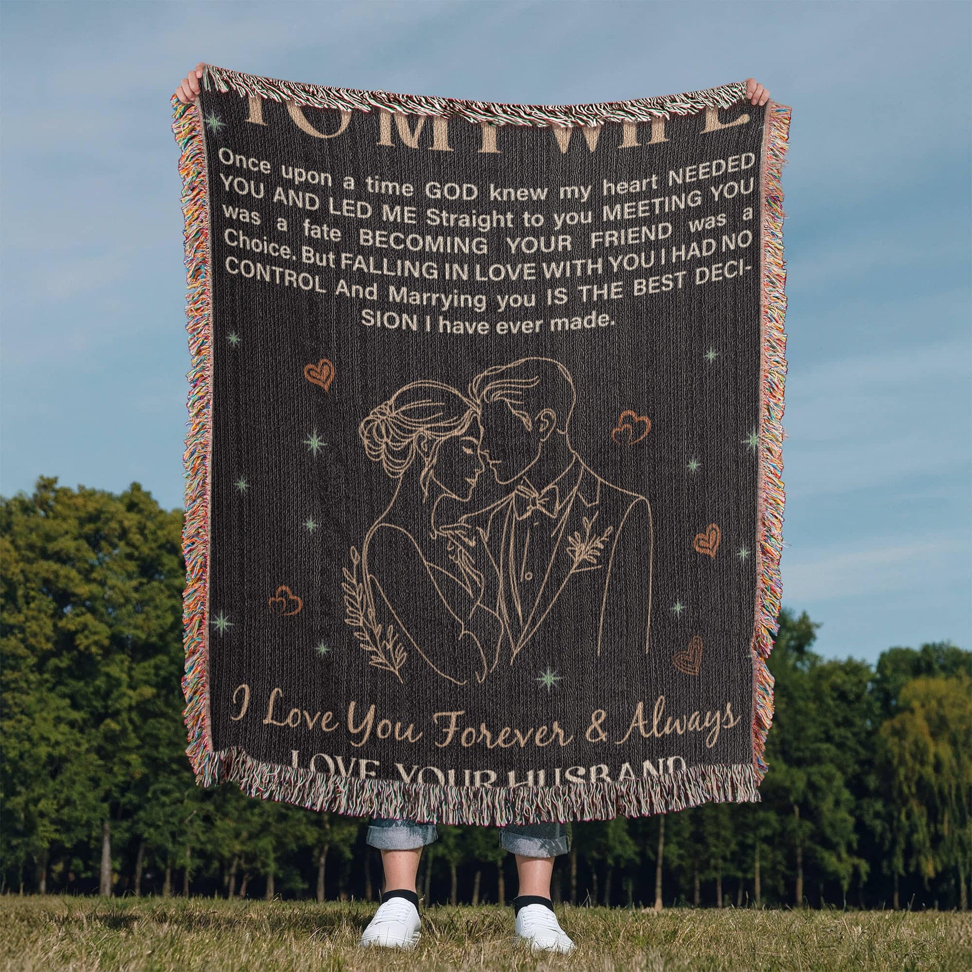 To My Wife - Heirloom Blanket ShineOn Fulfillment