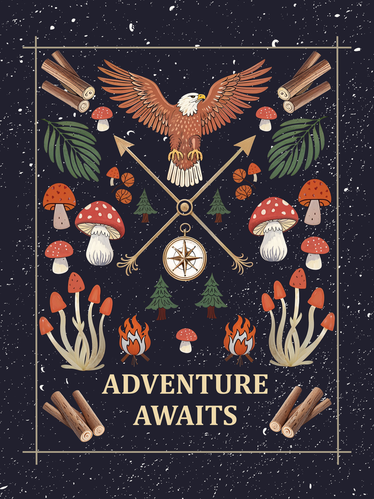 Adventure Awaits - Woven Blanket ShineOn Fulfillment