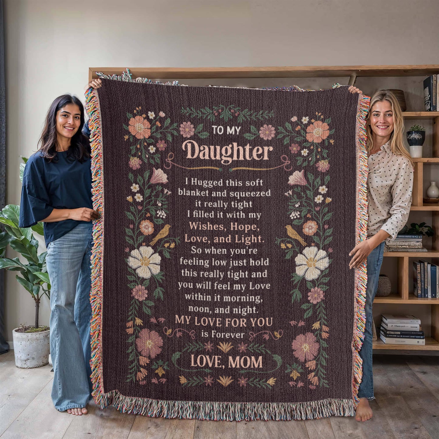 To My Daughter - Heirloom Blanket ShineOn Fulfillment