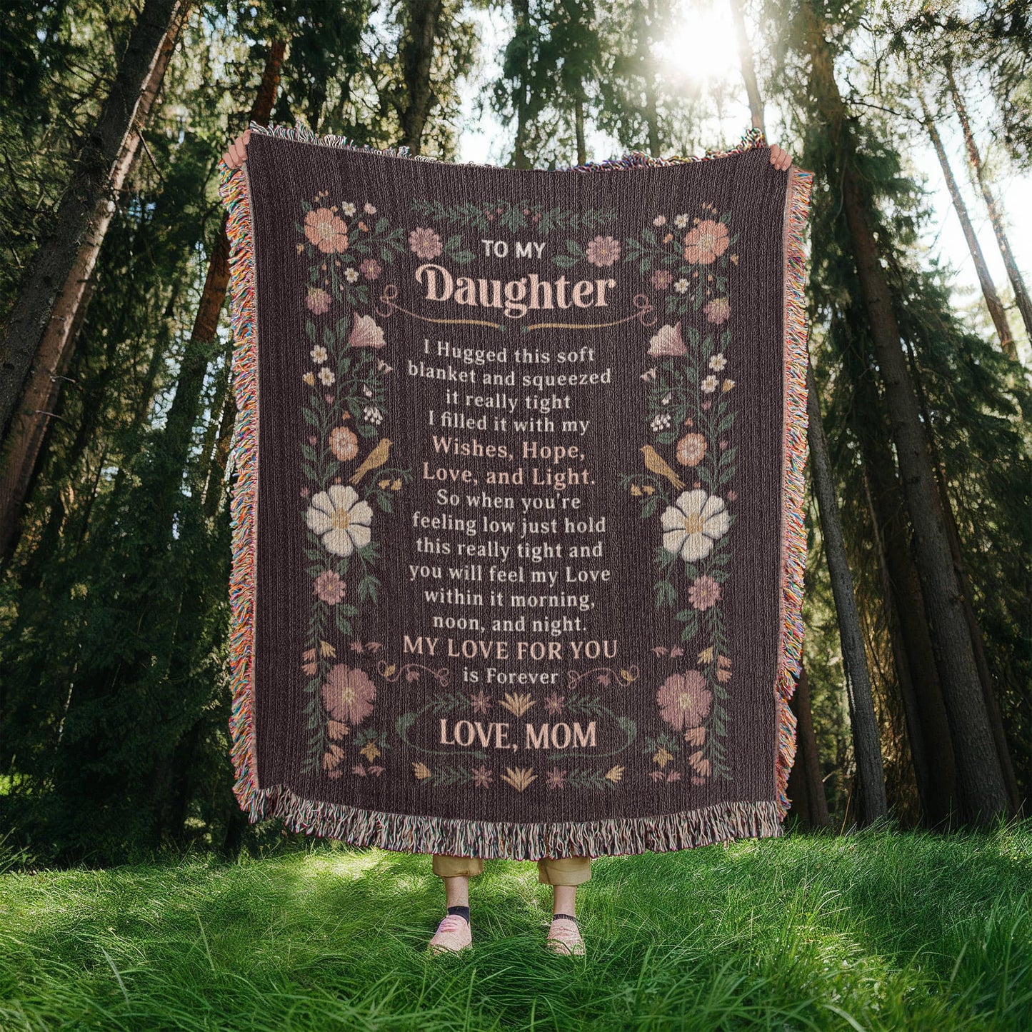 To My Daughter - Heirloom Blanket ShineOn Fulfillment