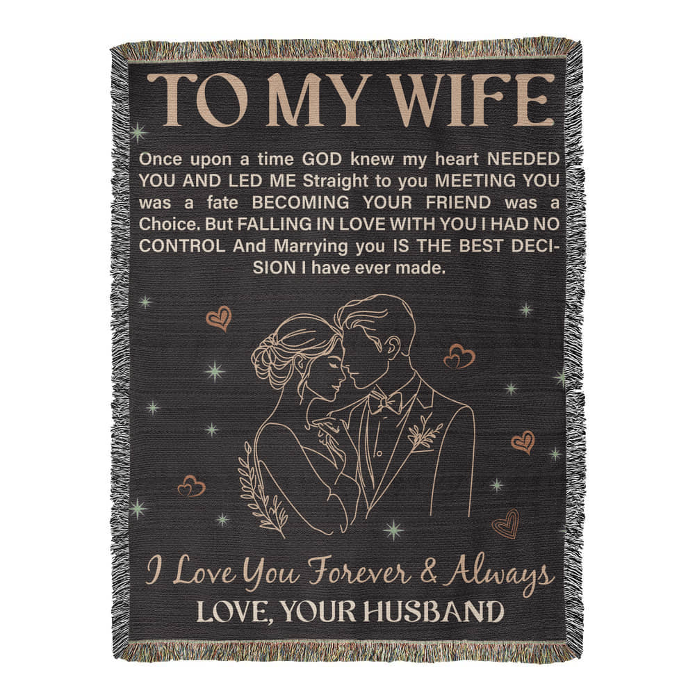 To My Wife - Heirloom Blanket ShineOn Fulfillment