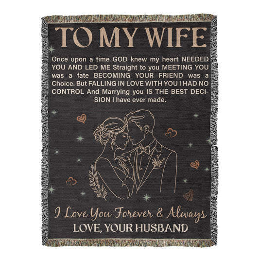 To My Wife - Heirloom Blanket ShineOn Fulfillment