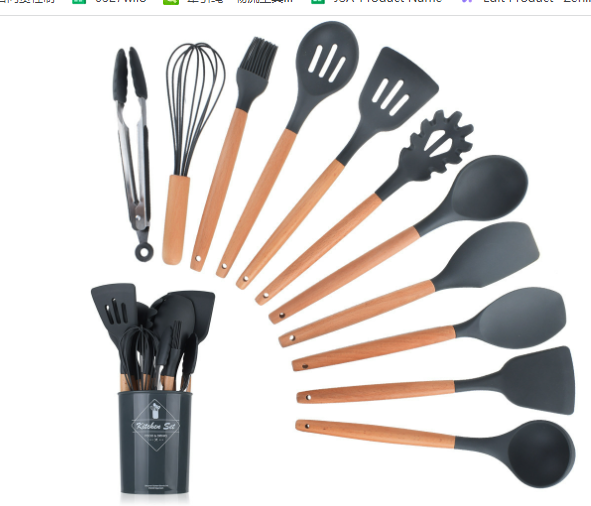 Non Stick Pot Spatula And Spoon Zendrop