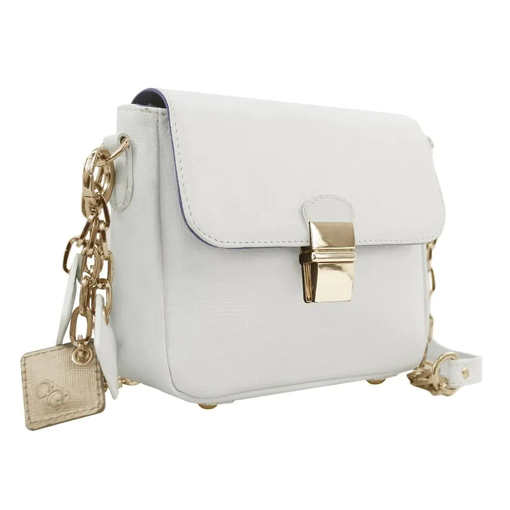 Tiny Leather Handbag -White (Option 2) Heart Bound Gifts