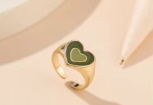 Creative Love Heart Ring Zendrop