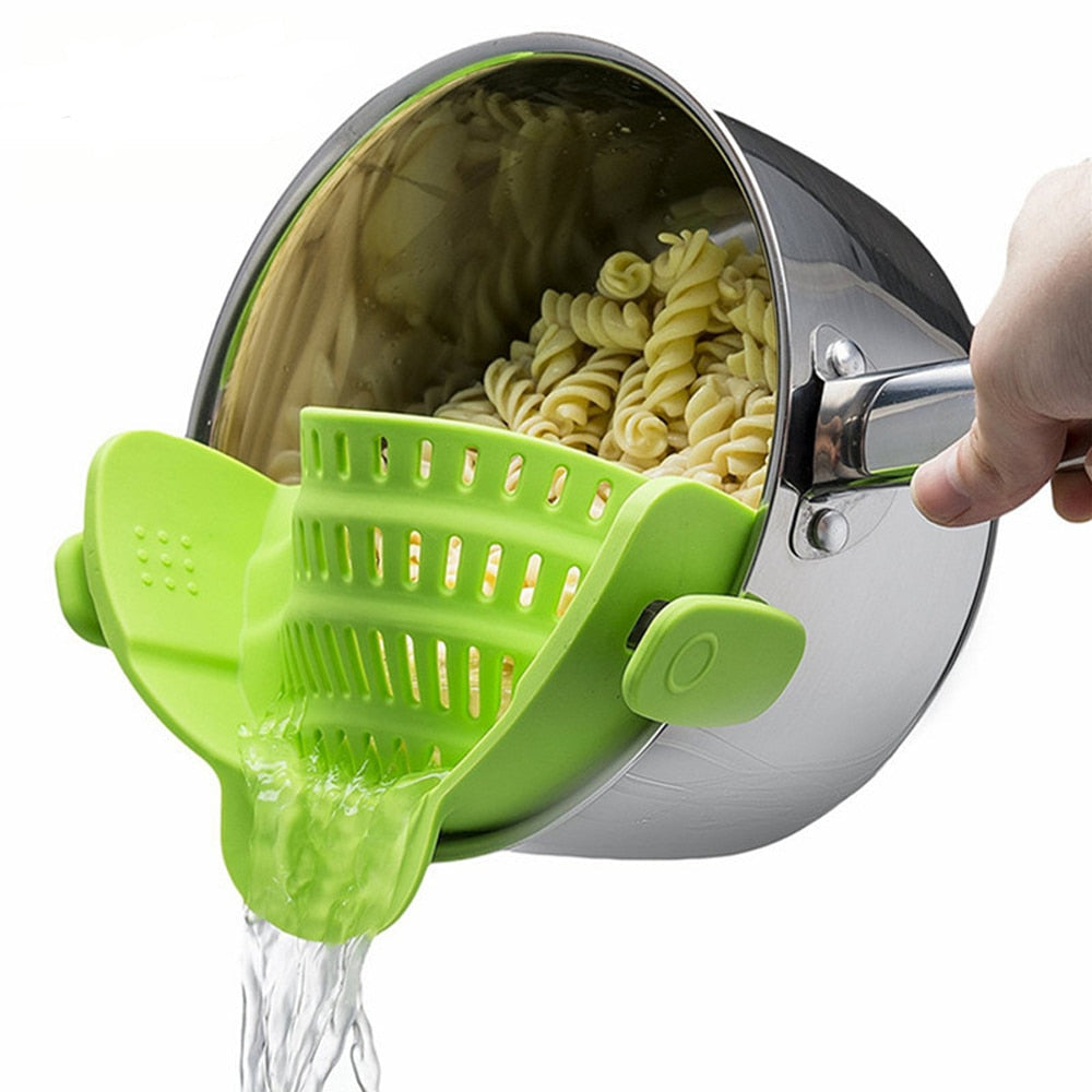 Silicone Kitchen Snap and Strain Filter Zendrop