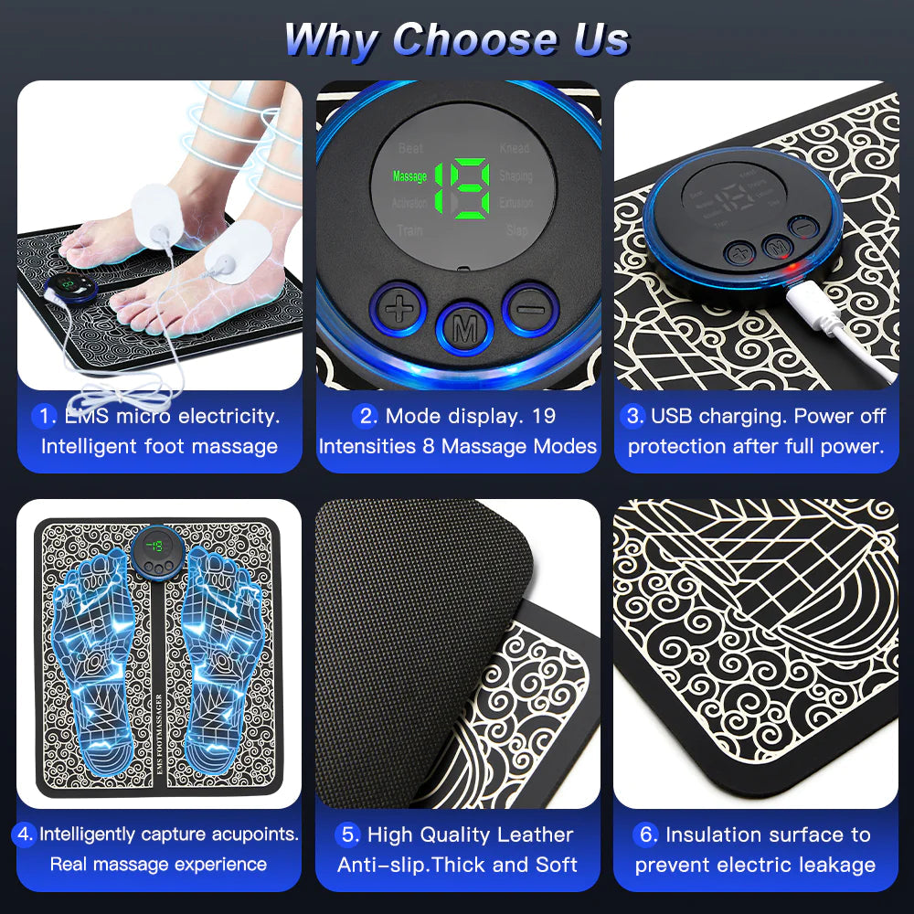 Rechargeable Foot Massage Pad Zendrop