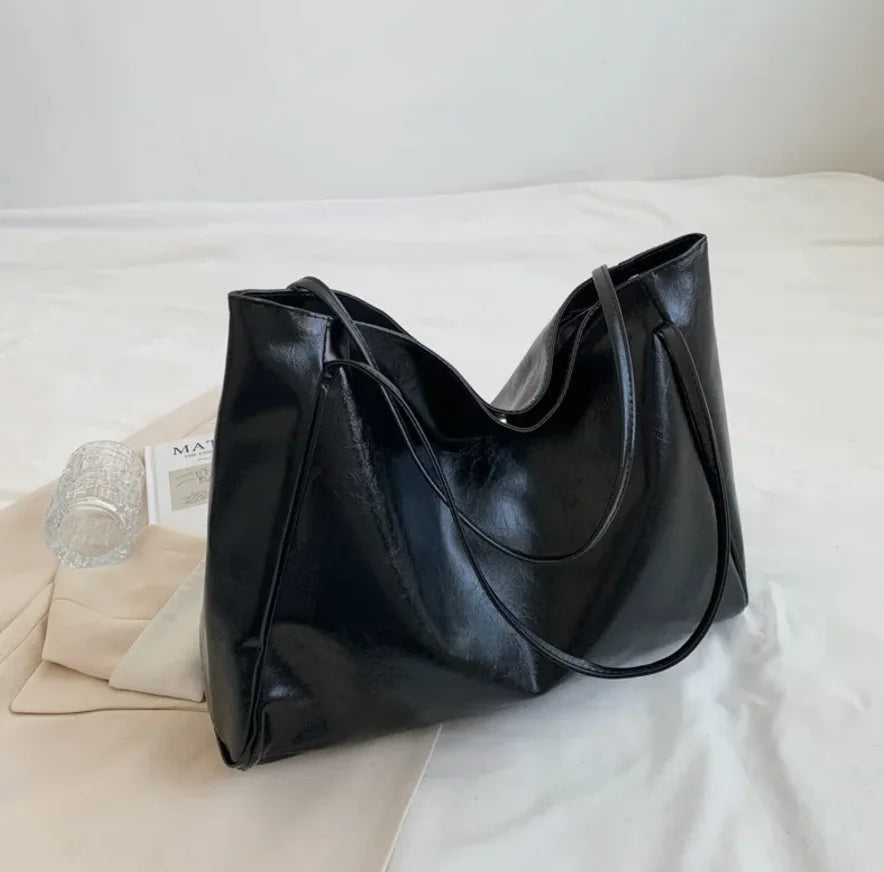 Glossy Retro Tote Bag Heart Bound Gifts