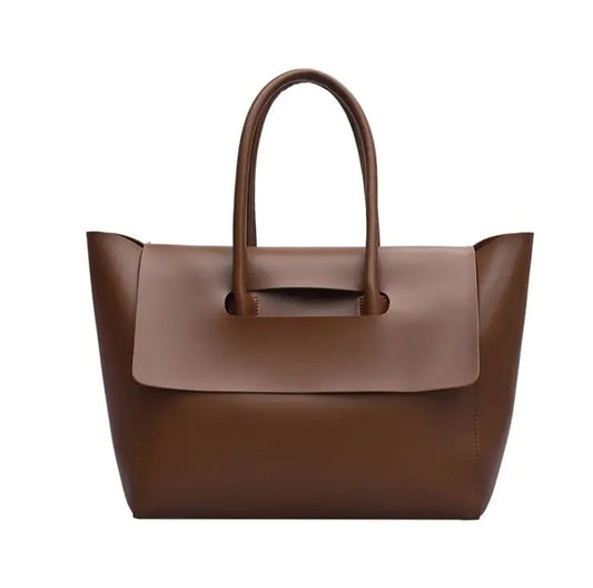 New Fashion Women's Large Capacity Handbag High Quality PU Leather Shoulder Bag Heart Bound Gifts