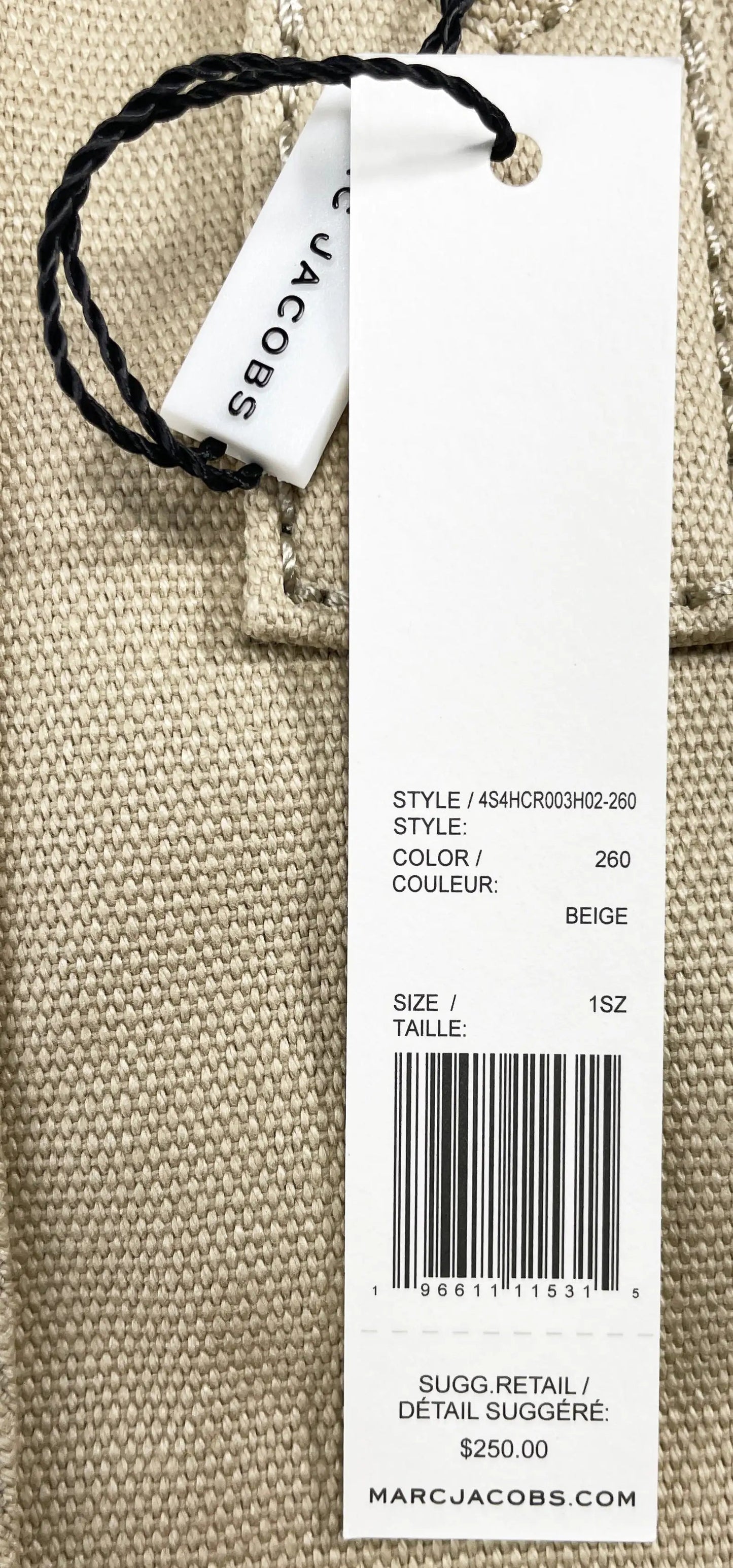 Marc Jacobs Canvas Tote Crossbody Bag Heart Bound Gifts