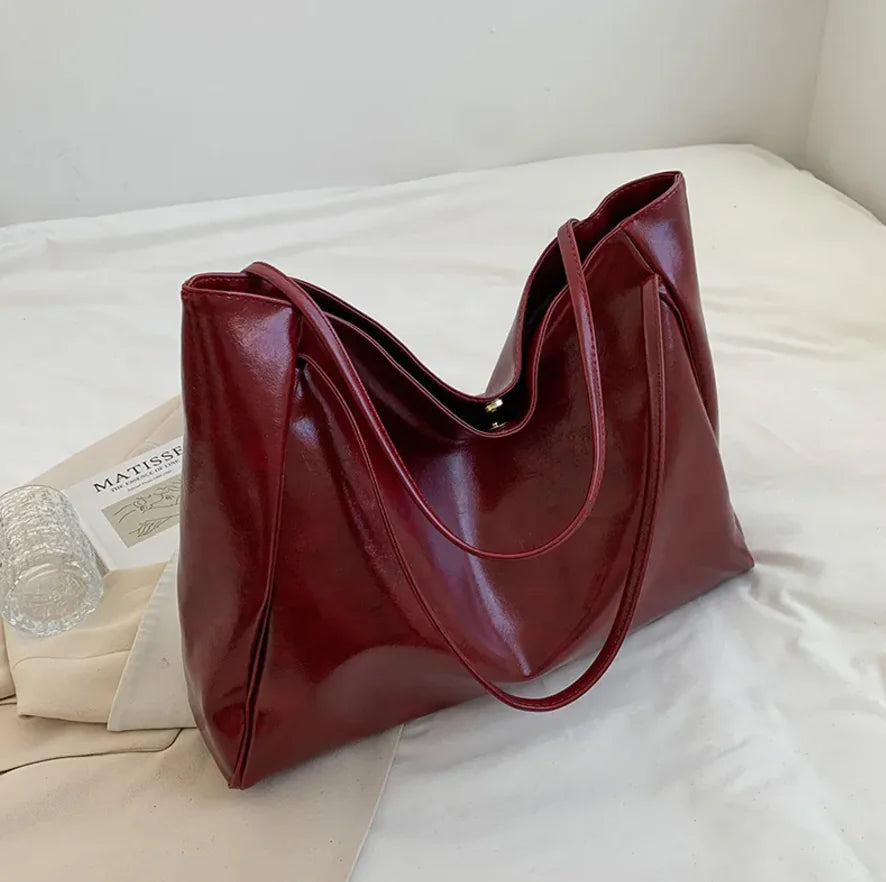 Glossy Retro Tote Bag Heart Bound Gifts
