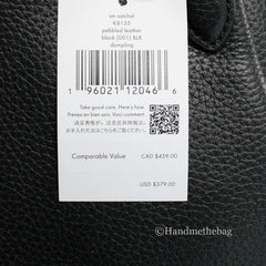 Kate Spade Dumpling Small Black Leather Satchel Crossbody Bag