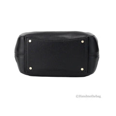 Kate Spade Dumpling Small Black Leather Satchel Crossbody Bag